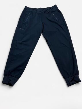 healing hands black Zip-Pocket Jogger scrubs